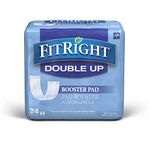 Medline Double Up Thin Liner Incontinence Booster Pads; 3.5" x 11.5"; 24 per bag, 24 count