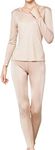 METWAY Women's Silk Long Johns V-ne