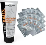 Fresh BALLS Anti Chafing Lotion, 3.4oz and 0.07oz On-The-Go Travel Size Packet - Chafing Cream to Powder Ball Deodorant for Men - Aluminum-Free, Talc-Free (Pack of 15)