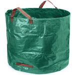 HASTHIP® Heavy Duty Garden Waste Bag, 300L Reusable Leaf & Yard Trash Container, 80 Gallon PP Yard Debris Bag with Reinforced Handles for Lawn, Garden Tool Storage & Organic Waste Collection