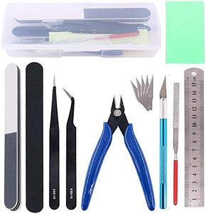 14PCS Gundam Tools Kit Gunpla Tool Kit Gundam Moddeler Tools Craft Set Bandai Tool Kit for Hobby Car Airplane Ship Cartoon Miniature