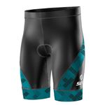 SLS3 Triathlon Shorts Mens - Padded Tri Shorts Mens Triathlon Shorts - 8" Triathalon Shorts, Quick Drying, FX Z (Teal, Medium)