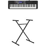 Bundle of Casio CT-S500 Touch Response keyboard with Multi-track Recording, Black + Casio ARST Keyboard Stand - Black