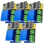 AZDelivery 5 x ESP8266-01S ESP-01S Serial Wireless WLAN WiFi Transceiver Module 80MHz 1MB Flash 5V with ESP8266 Relay Adapter compatible with Arduino Including E-Book!