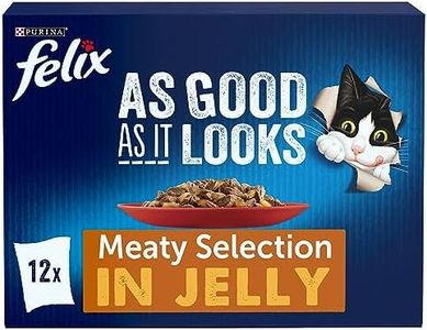 Felix As Good As It Looks Meat Selection Cat Food 12x100g, Pack of 4