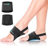 Healrecux Arch Support Braces for Women Men, Arch Bands Compression Sleeves for Foot Support, Arch Support Wraps for Feet