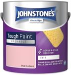 Johnstone's - Washable Paint - Pink Starburst - Matt Finish - Emulsion Paint - Highly Durable - Stain Resistant - Non Toxic & Low Odour - 12m2 Coverage per Litre - 2.5L