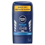 NIVEA Men Deodorant Fresh and Active | Deodorant Stick | Men’s Deodorant | 48H Protection Against Odour and Sweat | INFINIFRESH formula for all skin types | Dermatologically Tested, 50 mL