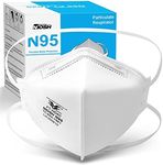 Funight N95 Mask 20 Pack NIOSH Certified Respiratory Particulate Filtering Face Mask Personal Protective Use Comfortable Protection Box of 20 Face Masks