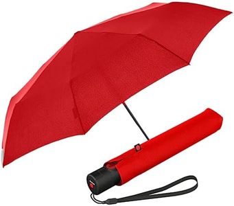 Knirps Ultra U.200 Medium Duomatic Pocket Umbrella - Automatic Open/Close - Storm Proof - Windproof, red, M