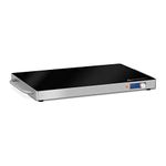 Royal Catering Warming Tray Warming Plate Buffet Warmer Hot Tray Stainless Steel 250W 62x35cm RCIC-230W (Stainless Steel, Tempered Glass, 60-105 °C)