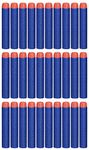 Jaravik Plastic Foam Bullets Pack Compatible for Nerf N-Strike Elite Toy Guns (Blue, 30 pcs)