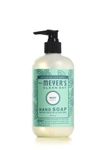 Mrs. Meyer's Clean Day Liquid Hand Soap, Mint, Cruelty Free and Biodegradable Hand Wash Made with Essential Oils, 370 ml Soap Pump Bottle