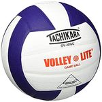 Tachikara Institutional Quality Composite Volleyball, Purple/White