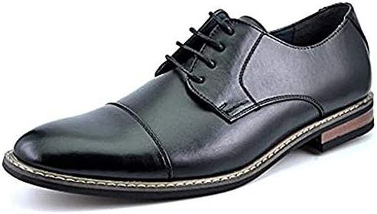 DREAM PAIRS Bruno Marc Men's Prince Classic Modern Formal Wide Oxford Wingtip Lace Up Dress Shoes,Size 11W,Prince-6-black,PRINCEWIDE-6