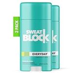 SweatBlock Deodorant Antiperspirant Solid for Men & Women - Sweat & Odor Protection - Easy, Clean, Smooth Glide - Dermatologist Tested - Coastal Fresh Fragrance