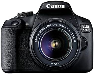 Canon EOS 2000D Kit [18-55 DC III] DSLR Camera - International Version - Black