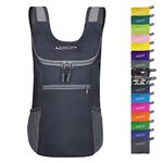 G4Free Lightweight Packable Shoulder Backpack Hiking Daypacks Small Casual Foldable Outdoor Bag 11L(Grey)