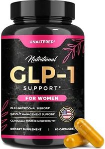 UNALTERED GLP-1 Supplement for Women - Natural Support for Cravings, Weight, & Gut Health - Clinically Tested Ingredients, Biochemist-Formulated, Vegan - Dietary Supplement - 60 Capsules