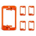 BWP - Low Voltage Mounting Bracket 1 Gang Multipurpose Drywall Mounting Wall Plate Bracket (5 Pack)
