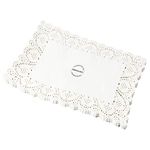 Lace Doilies Paper Rectangular 100 Pieces, White Square Lace Paper Placemats for Tables, Cake, Baking, Wedding Decoration (6.3" x 9")…