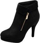 TOP Moda George-40 Ankle Wrap Boots, Black, 10