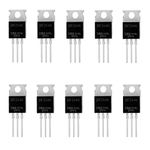 HUAREW 10 Pcs IRFZ44N N-Channel rectifier power MOSFET Transistor 49A 55V