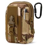 DOUN Outdoor Tactical Holster Universal Multipurpose Tactical Cover EDC Security Pack Carry Case Pouch Belt Waist Bag for Apple Samsung LG HTC Sony Smartphone (CP camouflage)