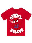 Marvel Spidey and His Amazing Friends Shirt | Short Sleeve Spiderman Tshirt | Summer Boys T Shirt | Red 8