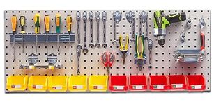 Plantex Metal Pegboard for Garages/Tool Organizer for Workshop/Tool Storage Board/Hanging Tool Pegboard – 120 x 45 cm