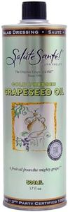 Salute Santé! Cold Pressed Grapeseed Oil – 500 ml 1-Pack — cooking oil, grapeseed oil — High Smoke Point, Neutral Flavor, Ideal for Frying, Baking & Salad Dressings Gourmet kitchen essential
