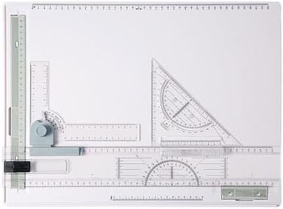 F Fityle Planche à Dessin A3, Planche à Dessin architecturale Graphique Portable avec règle coulissante à Mouvement parallèle, Planche à Dessin, Table à Dessin