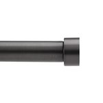 Umbra-Cappa-Curtain-Rod,-Includes-2-Matching-Finials,-Brackets-&-Hardware,-36-to-66-Inches,-Black