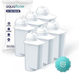 Aquafloow 6 x Replacement Water Filter for Fully Automatic Coffee Machine Bosch, Siemens, Compatible with Siemens EQ Series, EQ 6, TZ70003, TCZ7003 & Bosch TCZ7003, TCZ7033, 467873, Replacement Water