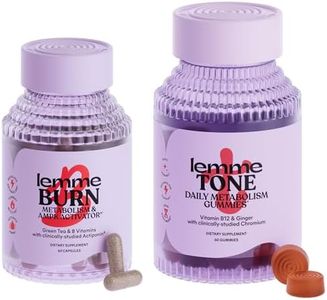 Lemme Daily Sculpt Bundle - Burn Capsules & Tone Gummies, Promote Lean Body Mass for Men & Women (60 ct Each)