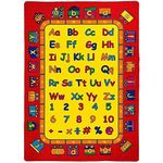 Murano Home Furnishing Kids Rug ABC Fun Area Rug 5 Ft. x 7 Ft