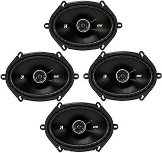 KICKER DSC680 6x8-Inch (160x200mm) Coaxial Speakers, 4-Ohm Bundle