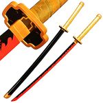 Kenma Demon Slayer Tsugikuni Yoriichi Nichirin Wooden Blade Katana for Cosplay 105 Cms Wooden Katana Anime Accessory Toy Collectible