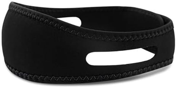 1 Paquete de Correa para La Barbilla Antironquidos, Dispositivo Antironquidos Ajustable, Solución Cómoda Y Natural para Los Ronquidos, Detiene Eficazmente Los Ronquidos Durante el Sueño (Negro)