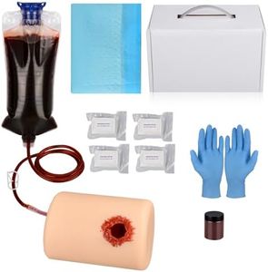 MedEduQuest Wound Packing Trainer with Tourniquet for Bleeding Control Training, Stop The Bleed Training Kit for Medical Classes, Carrying Case