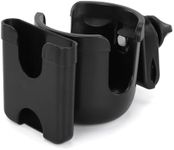 Ecomobi Multifunctional Cup Holder - Compatible with Strollers, Mobility Scooters, Wheelchairs - Phone Holder Included - 360° Rotatable Design