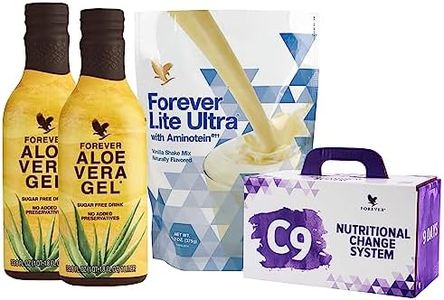 Forever Living - Forever C9 Lite Ultra Vanilla Cleanse Kit - with Aloe Vera Gel, Plant-Powered Protein, Thermogenic Blend, Garcinia Cambogia, & Fiber