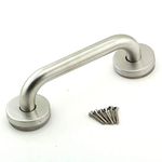 6 Inch Stainless Steel Safety Grab Bar Handles Concealed Screw Bathrooms Shower Decorative Pull Door Handles with Roses