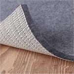 Non Slip Rug Pad Grippers - 5x7, 1/4" Thick, Felt + Rubber Double Layers Area Carpet Mat Tap, Provides Protection and Cushioning for Hardwood or Tile Floors