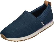 TOMS - Womens Alpargata Resident Slipper, Size: 9 B(M) US, Color: Majolica Blue Heritage Canvas