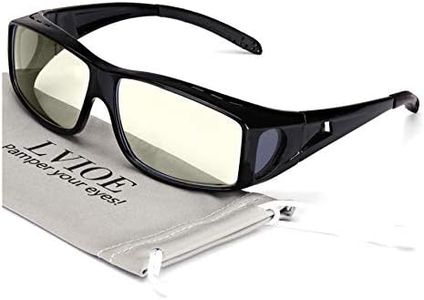 LVIOE Fit Over Blue Light Blocking Glasses and Computer Eyewear - Wear Over Prescription Glasses/Reading Glasses/RX Glasses