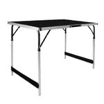 Milestone Camping 20180 Aluminium Folding Camping Table / 4 Adjustable Heights/Lightweight & Portable/Great For Camping, BBQs, Garden Parties & More