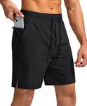 Men's Running Shorts with Zipper Po