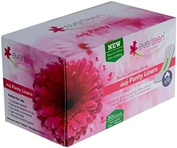 everteen® 100% Natural Cotton Daily Panty Liners (Box of 30pcs) Pantyliner (Pack of 1)
