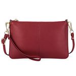 SENDEFN Leather Wristlet Clutch Small Women Crossbody Shoulder Bag Wallet Purses RIFD Card Slots